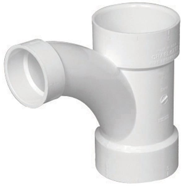 Charlotte Pipe And Foundry Charlotte Pipe Schedule 40 4 in. Hub X 4 in. D Hub PVC Long Turn Wye 1 pk PVC005021800 - main